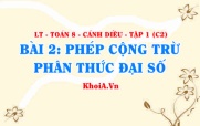 Cách cộng trừ hai phân thức cùng mẫu, khác mẫu, khái niệm phân thức đối? Toán 8 bài 2 c2cd1
